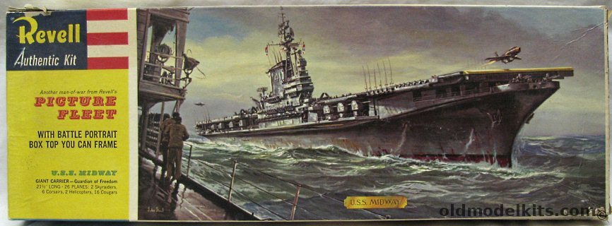 Revell 1/547 USS Midway Aircraft Carrier CV-41 - Picture Fleet Issue, H373-300 plastic model kit